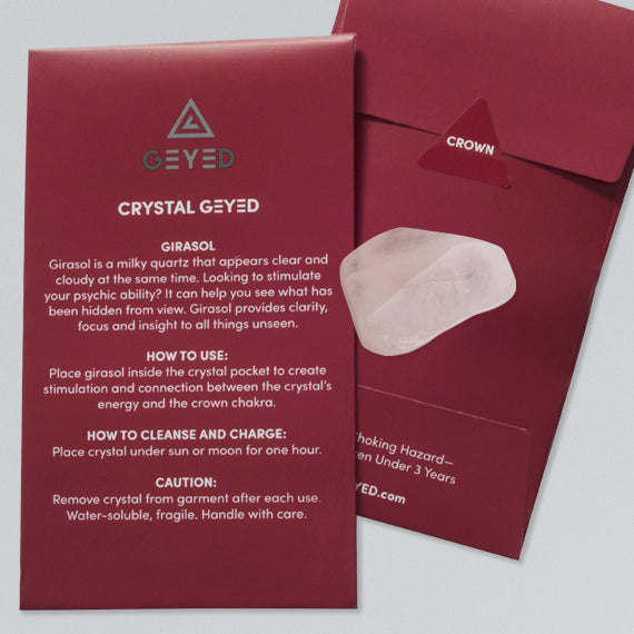 GEYED® Girasol Crystal packaging crown